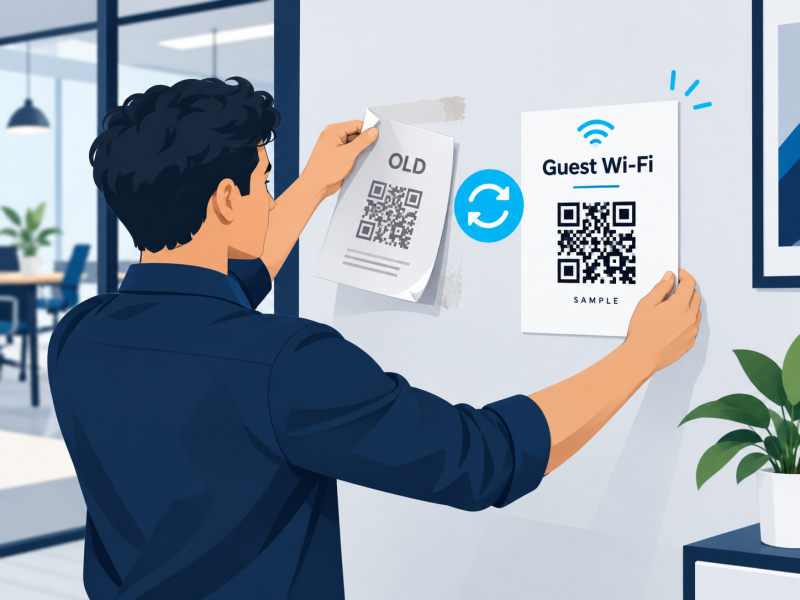 Replacing the Guest Wi‑Fi QR Sign-5