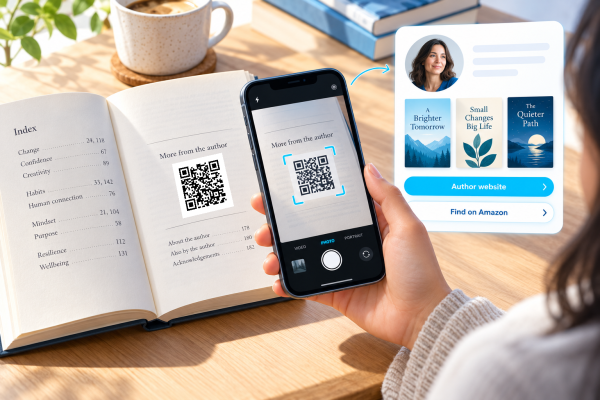 Scan the QR code inside a book to discover more from the author